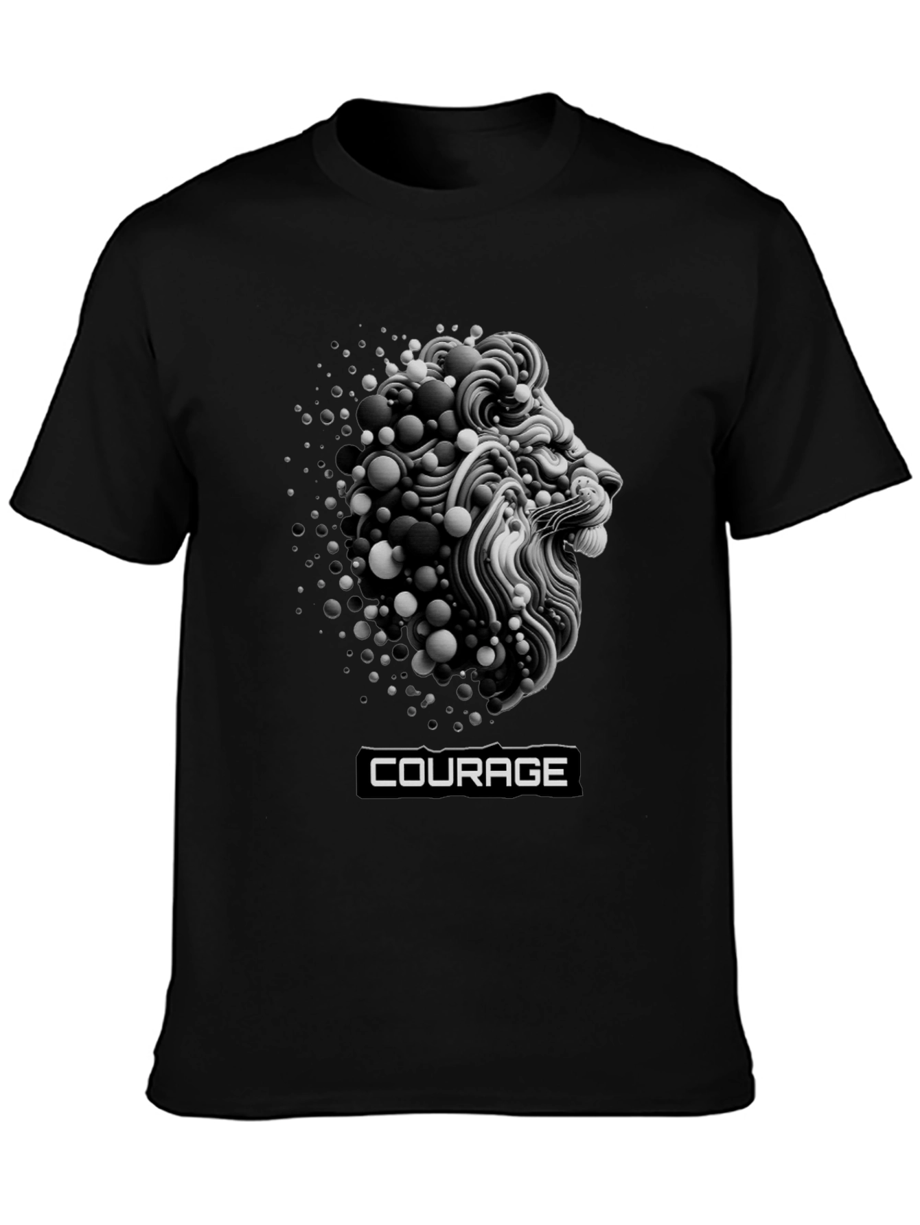 Courage Lion Graphic T-Shirt - Bold Streetwear