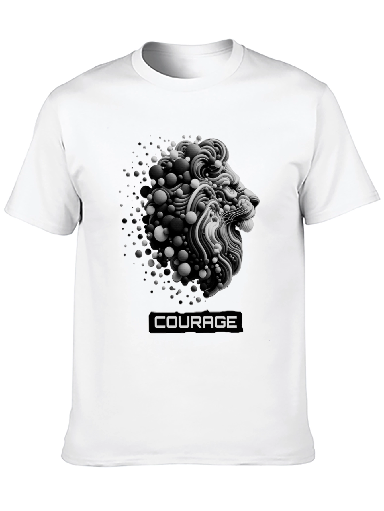 Courage Lion Graphic T-Shirt - Bold Streetwear
