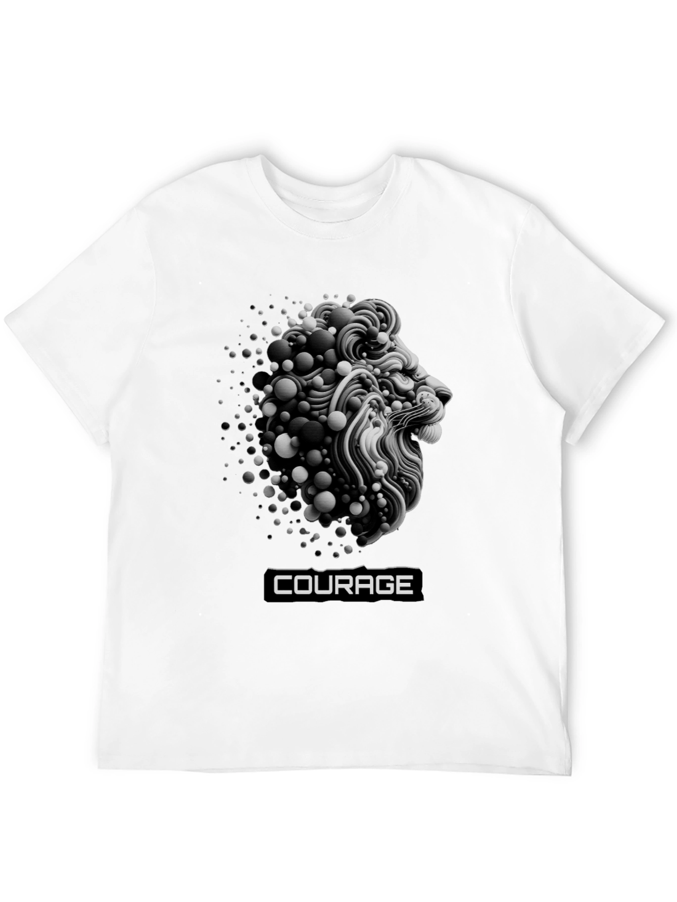 Courage Lion Graphic T-Shirt - Bold Streetwear