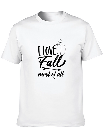 I Love Fall T-Shirt - Autumn Season Apparel