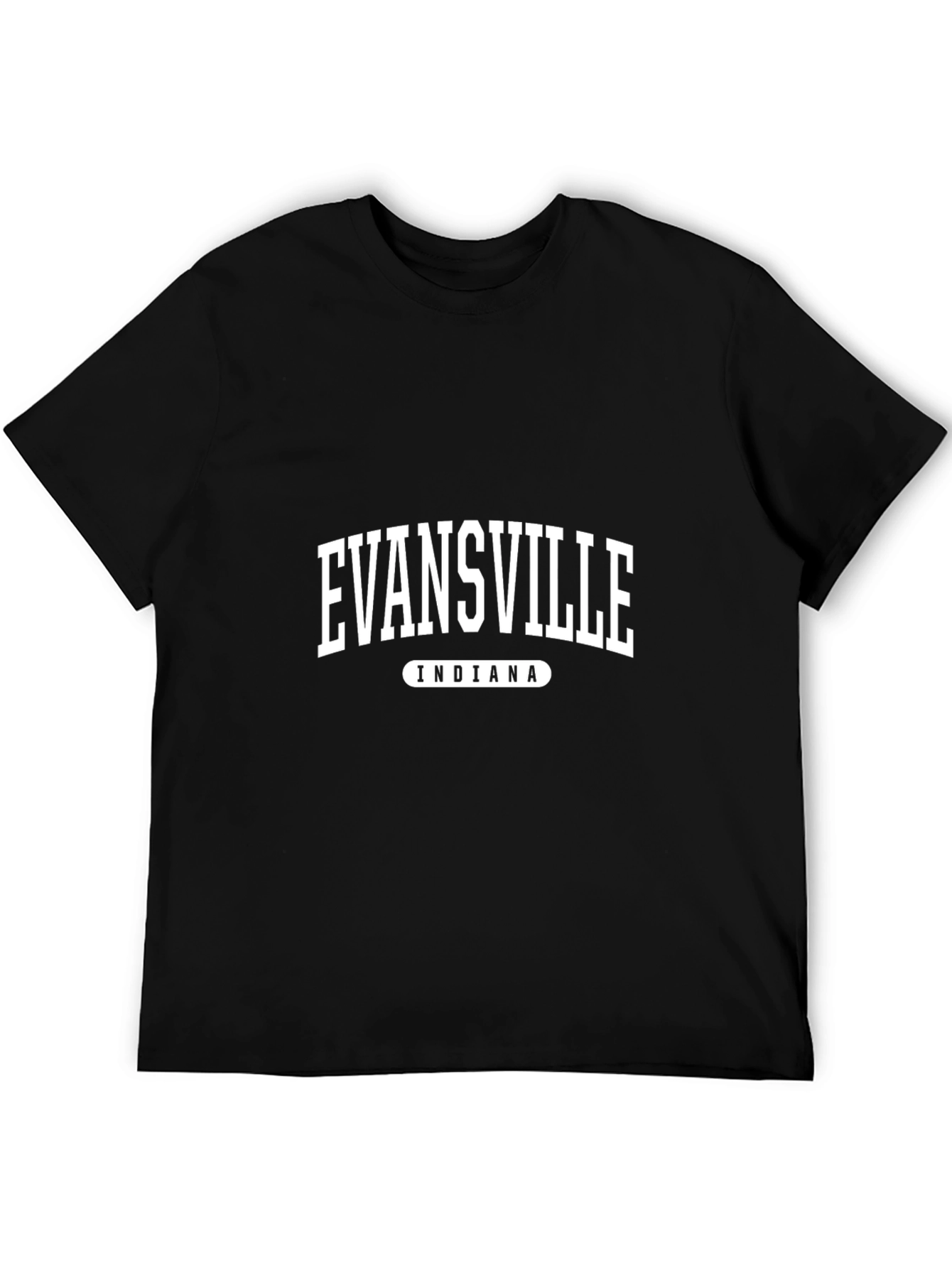 Evansville Indiana T-Shirt Black College Style Tee