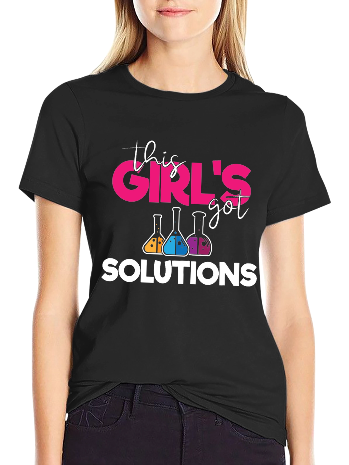 Girls Got Solutions Science T-Shirt