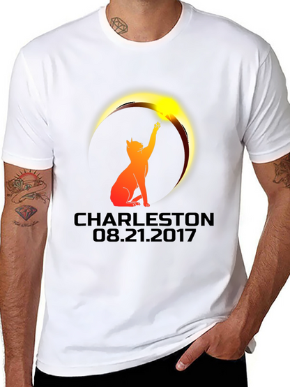 Charleston Eclipse 2017 Cat Graphic Tee