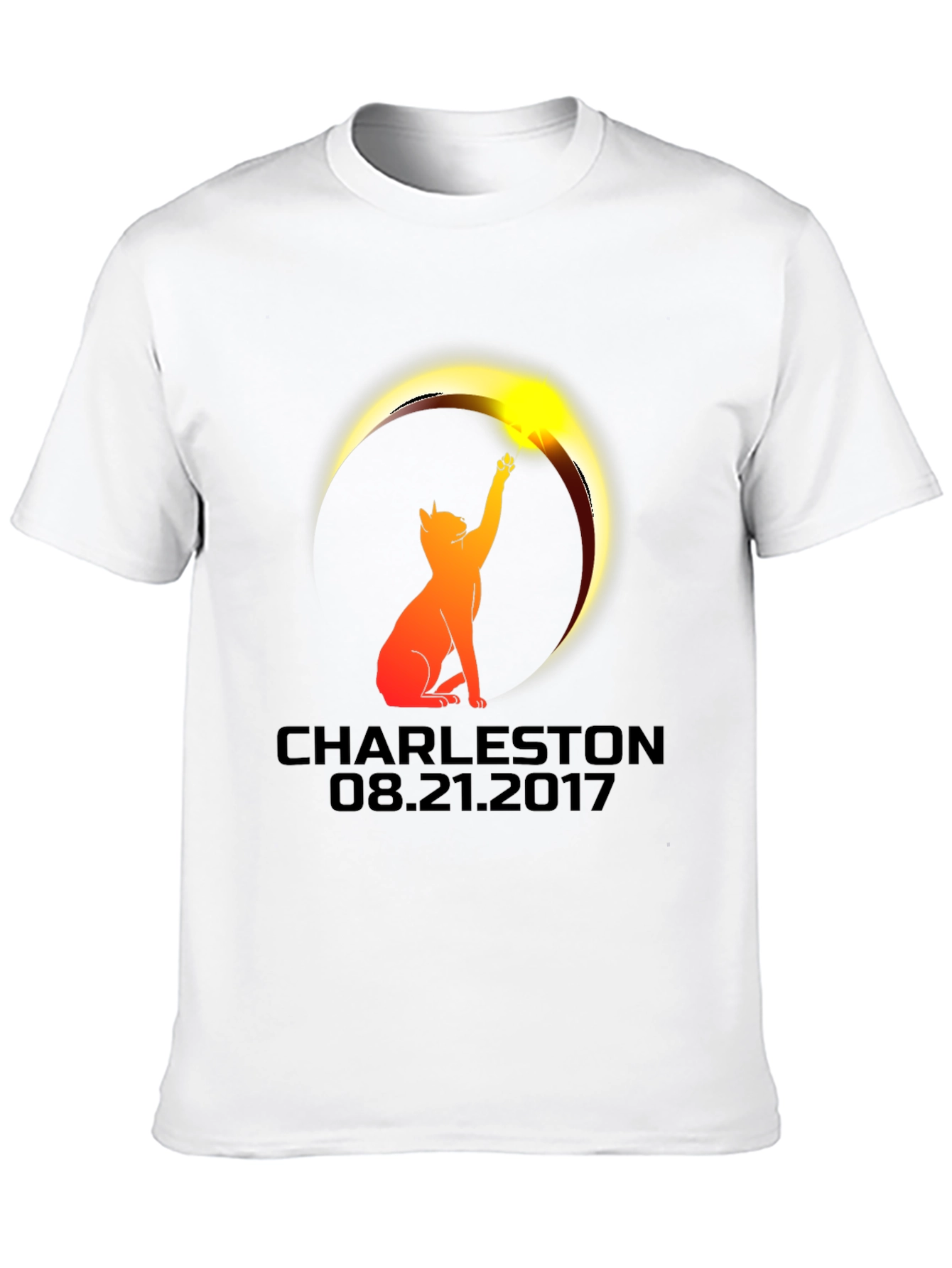 Charleston Eclipse 2017 Cat Graphic Tee