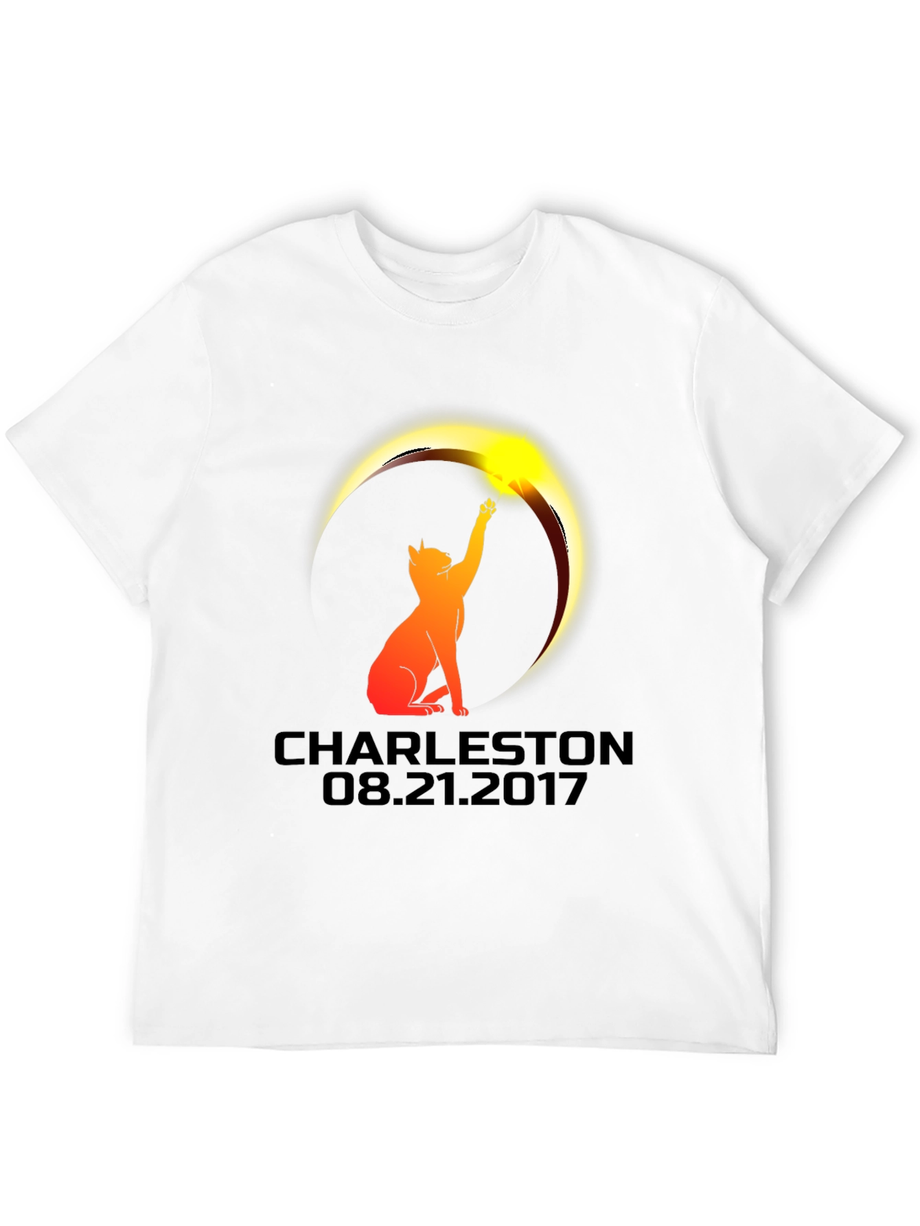 Charleston Eclipse 2017 Cat Graphic Tee