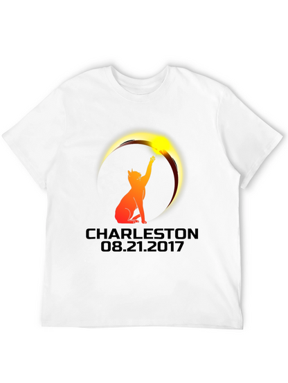 Charleston Eclipse 2017 Cat Graphic Tee