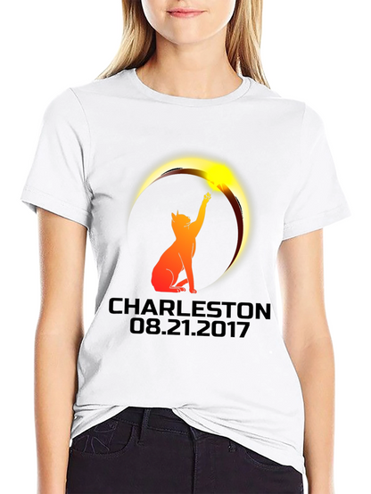 Charleston Eclipse 2017 Cat Graphic Tee