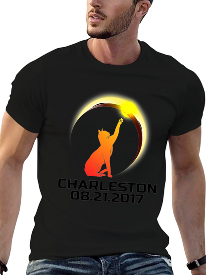 Charleston Eclipse 2017 Cat Graphic Tee