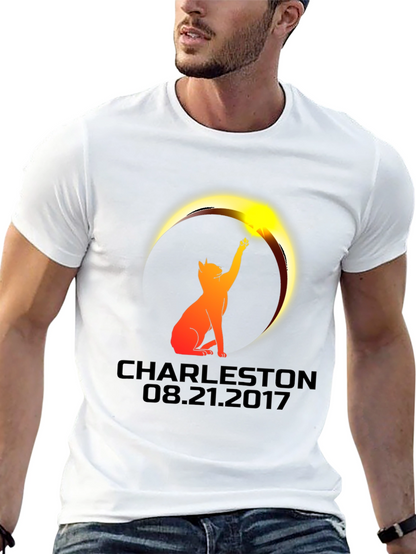Charleston Eclipse 2017 Cat Graphic Tee