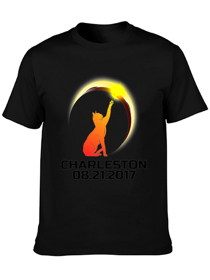Charleston Eclipse 2017 Cat Graphic Tee