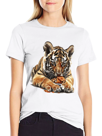 Tiger Cub Chicken Wings Graphic Tee - Black