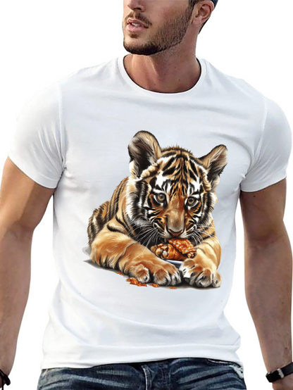 Tiger Cub Chicken Wings Graphic Tee - Black