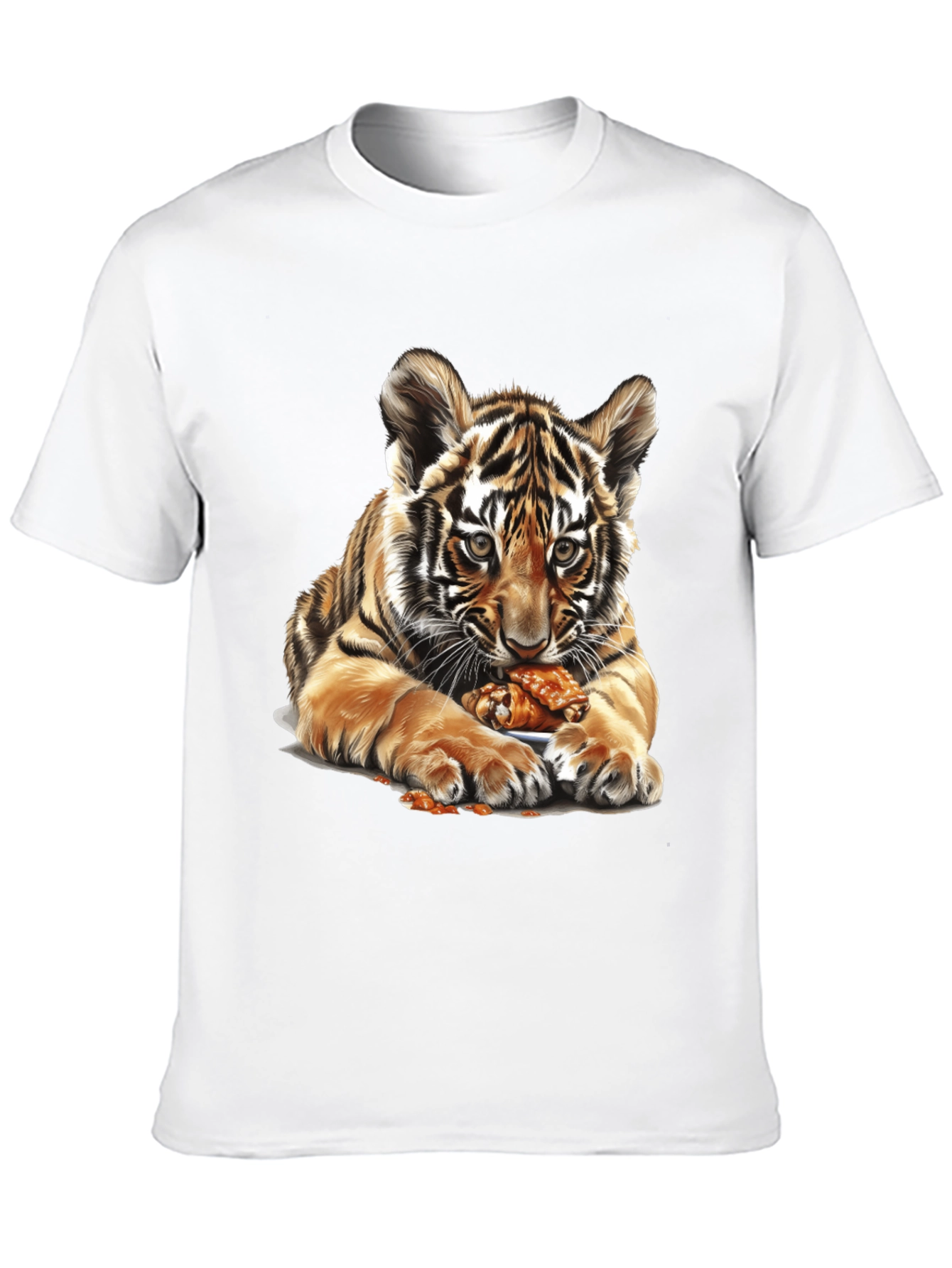 Tiger Cub Chicken Wings Graphic Tee - Black