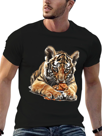 Tiger Cub Chicken Wings Graphic Tee - Black