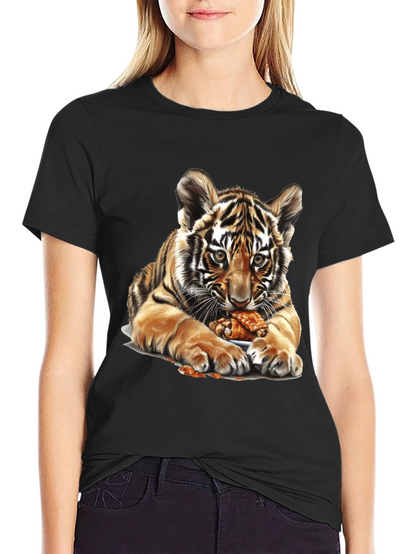 Tiger Cub Chicken Wings Graphic Tee - Black