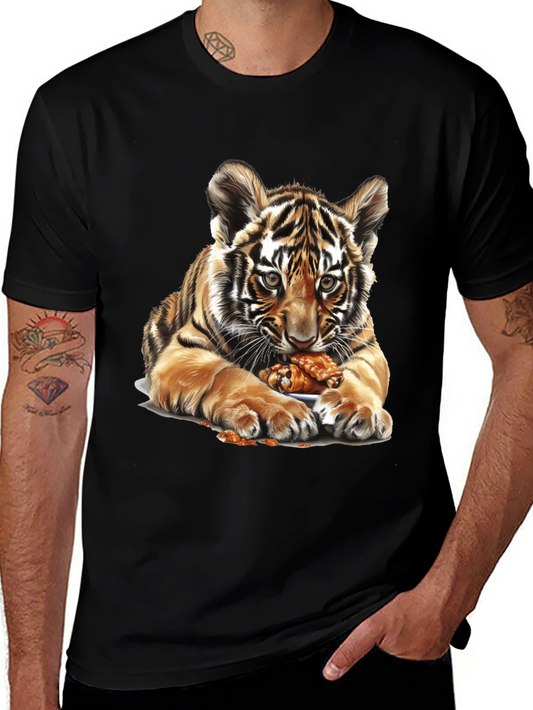 Tiger Cub Chicken Wings Graphic Tee - Black