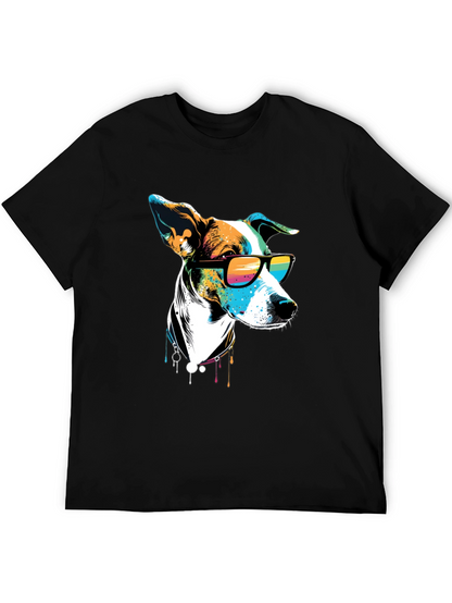 Cool Dog Graphic Tee - Mens Black T-Shirt