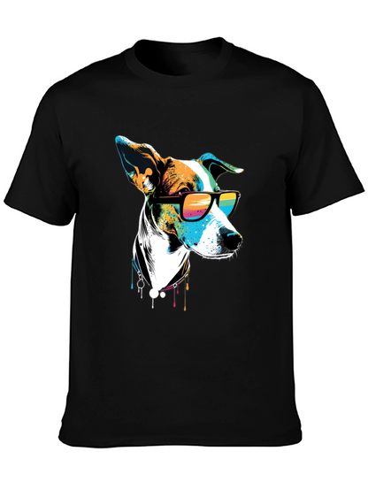 Cool Dog Graphic Tee - Mens Black T-Shirt