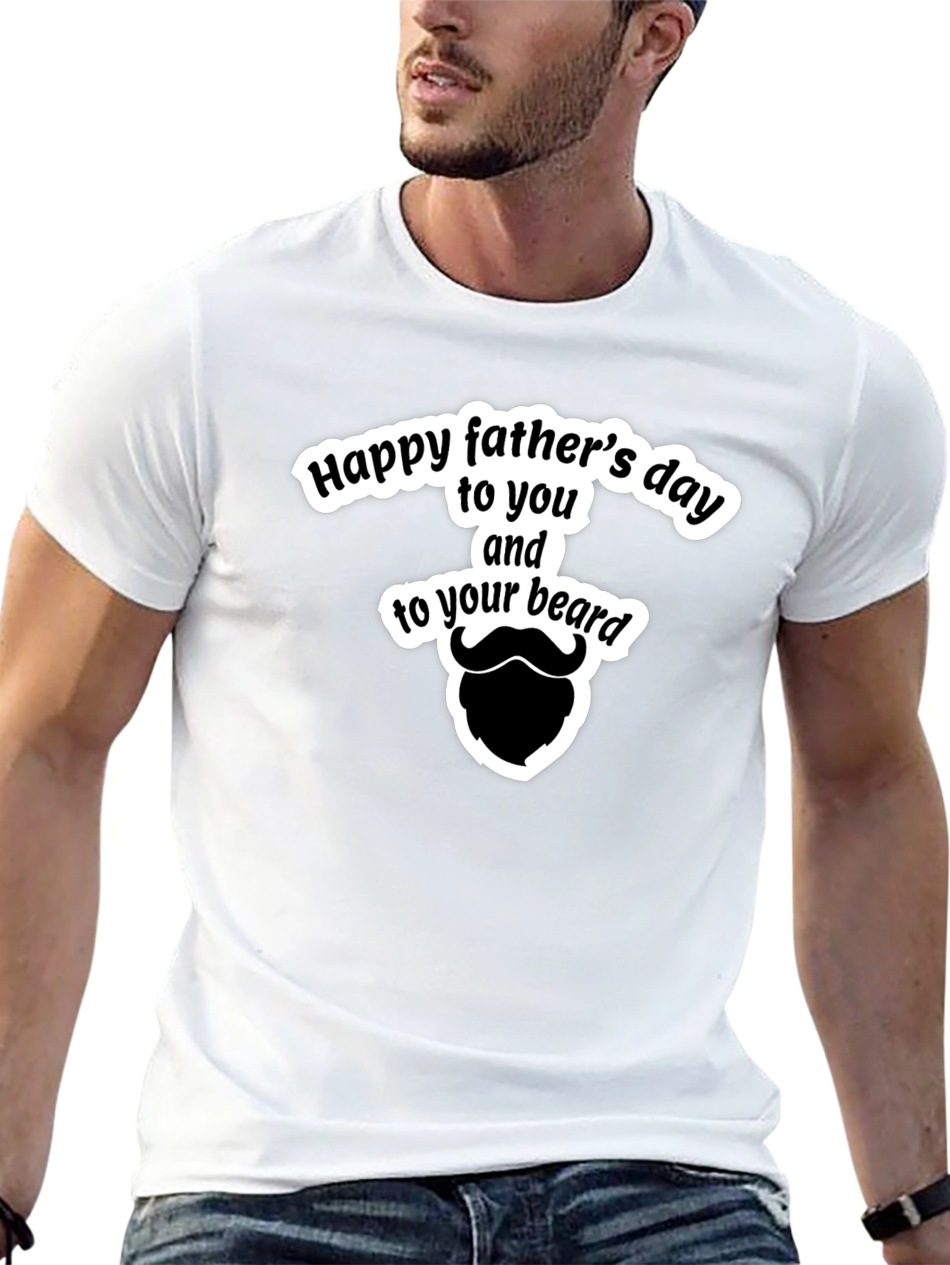 Funny Fathers Day Beard T-Shirt