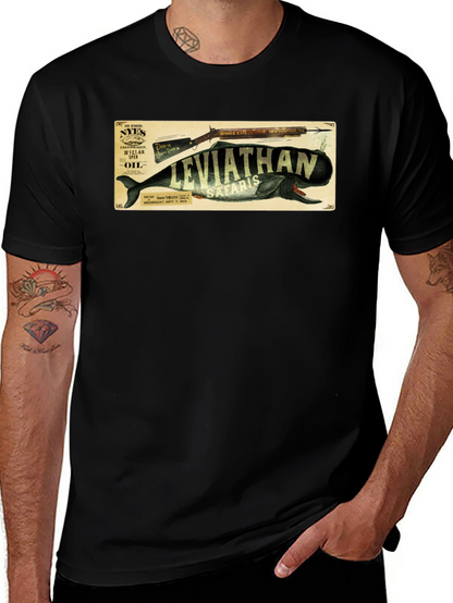 Leviathan Safaris Whale Graphic Black T-Shirt