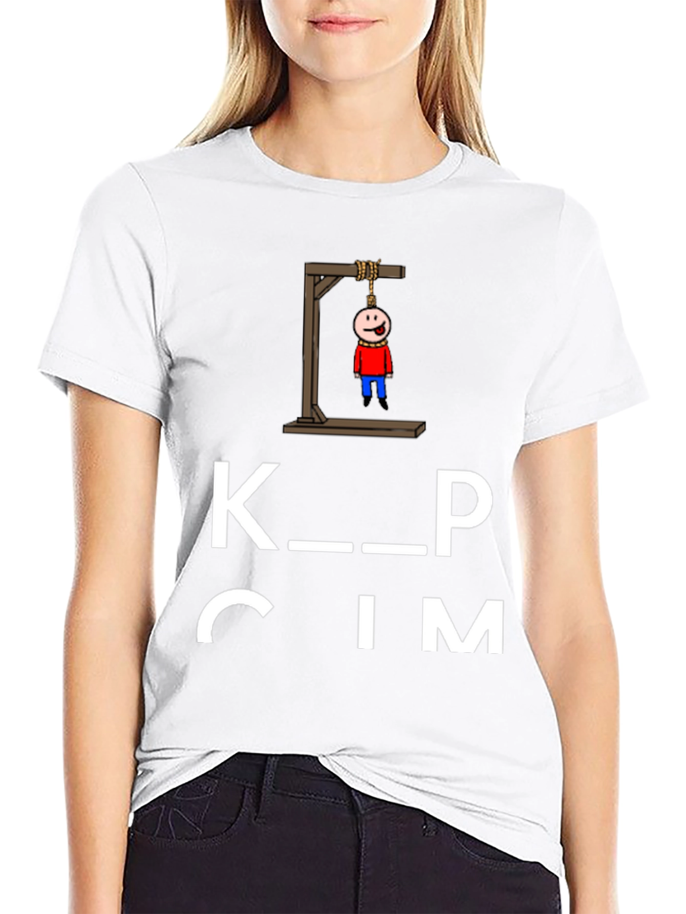Keep Calm Funny Humor Graphic Black T-Shirt