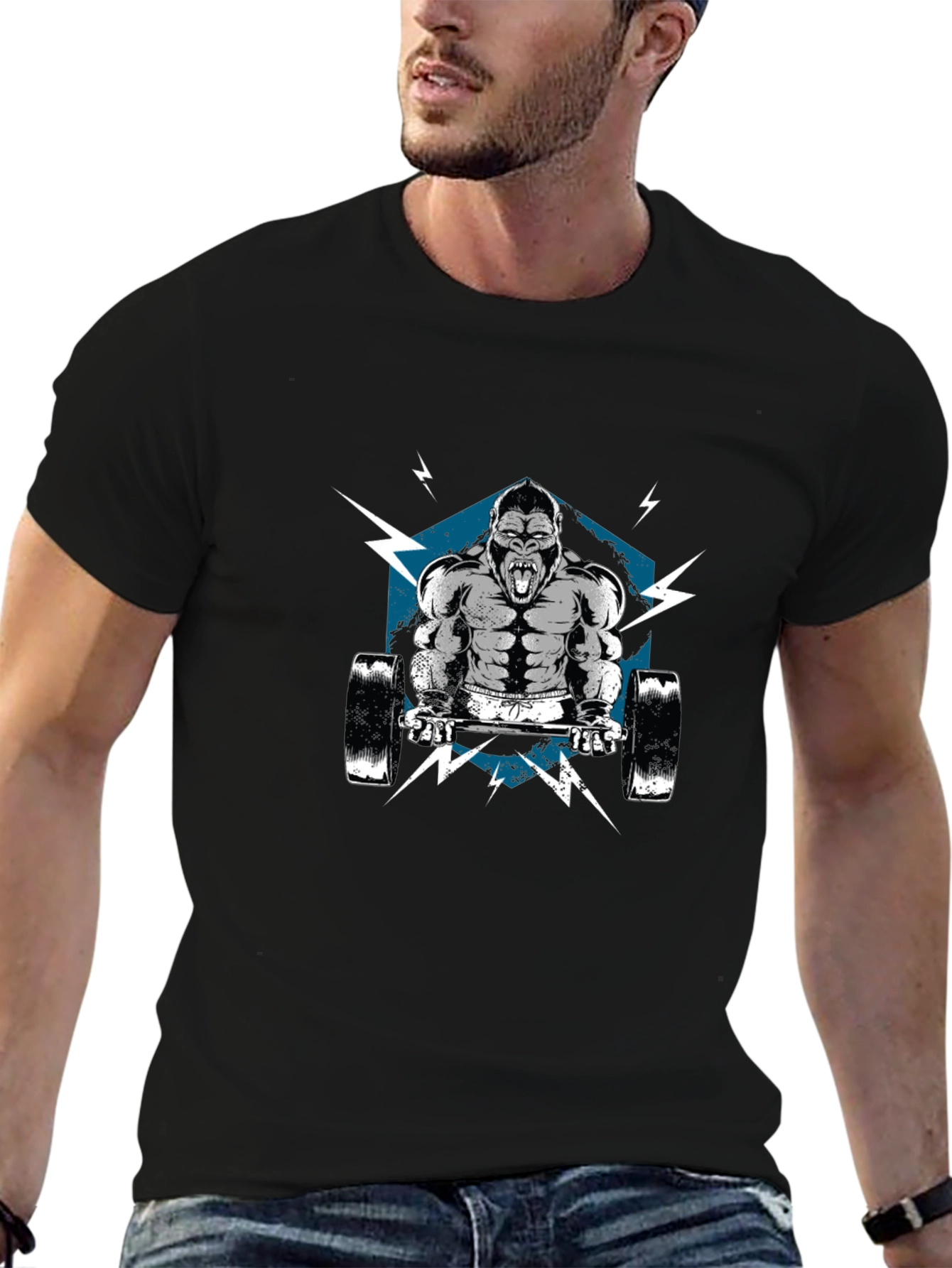 Gorilla Gym Beast Mode T-Shirt - Black