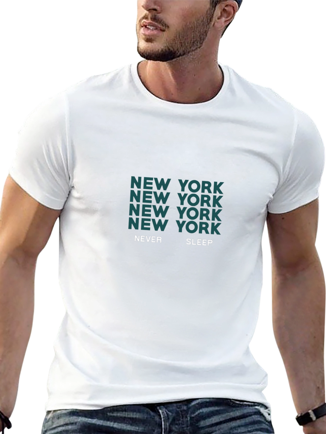 New York Never Sleep Graphic T-Shirt