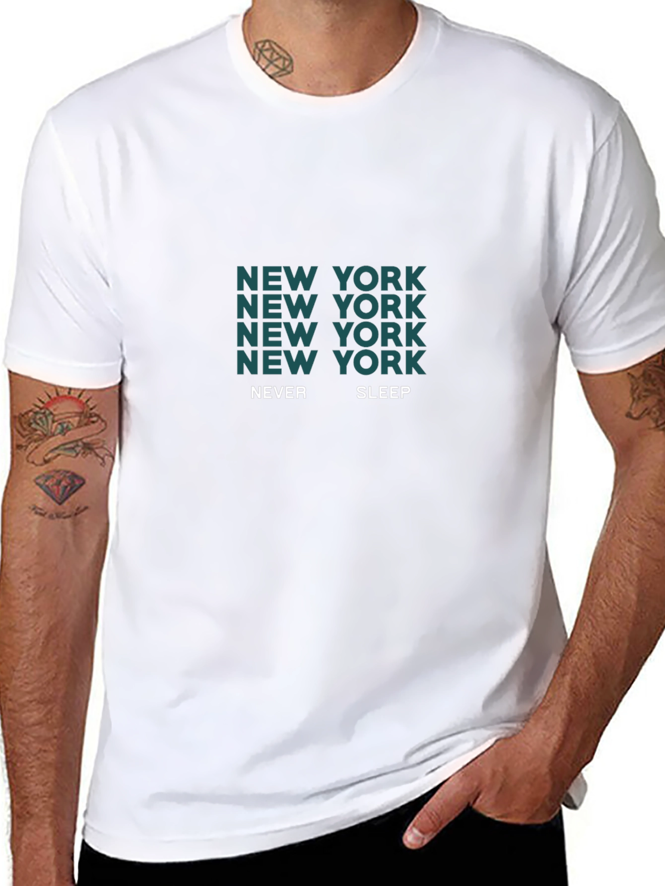 New York Never Sleep Graphic T-Shirt