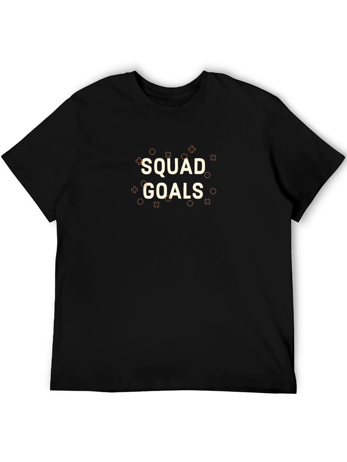 Squad Goals Graphic Tee - Casual Black T-Shirt