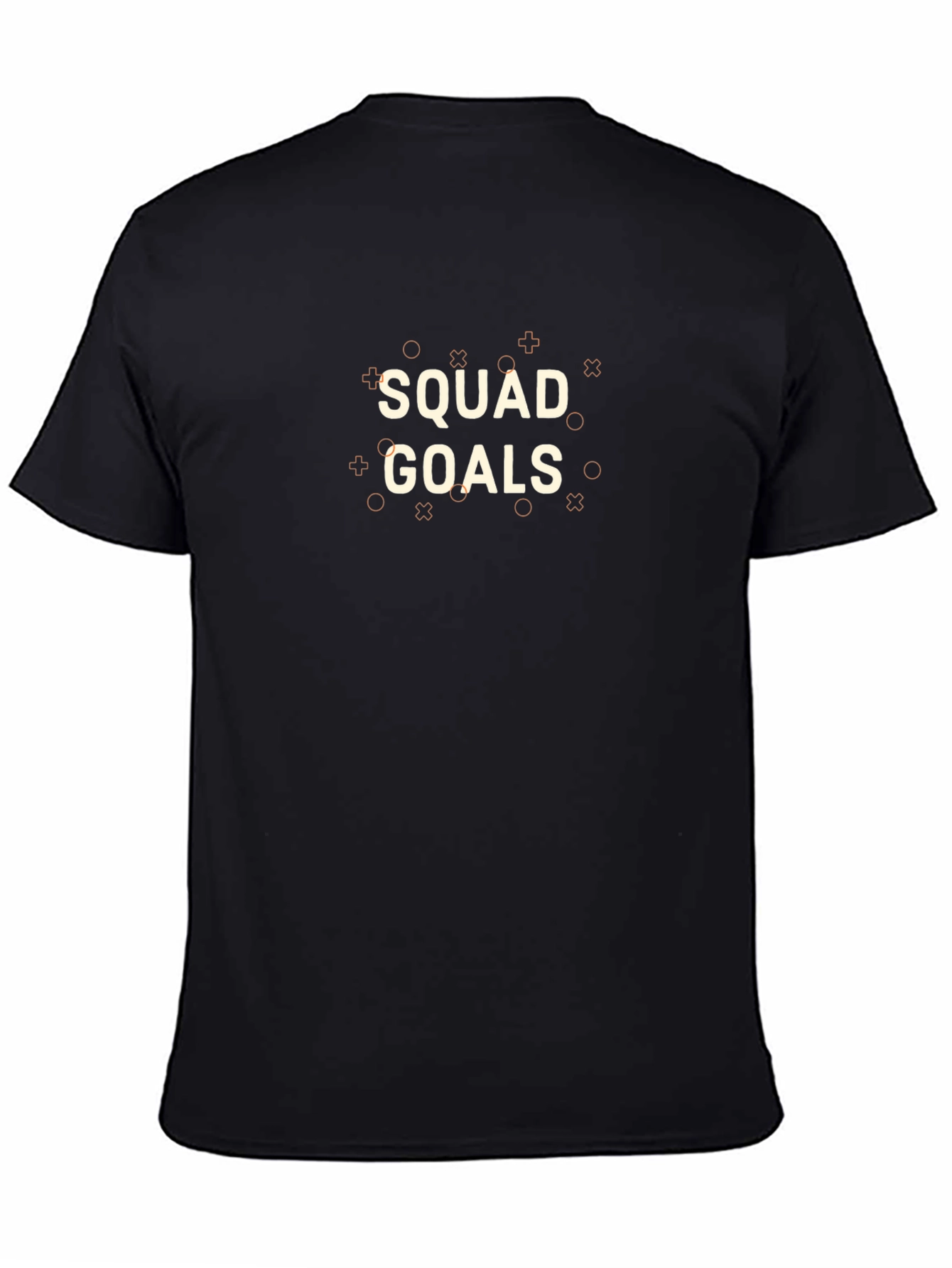 Squad Goals Graphic Tee - Casual Black T-Shirt