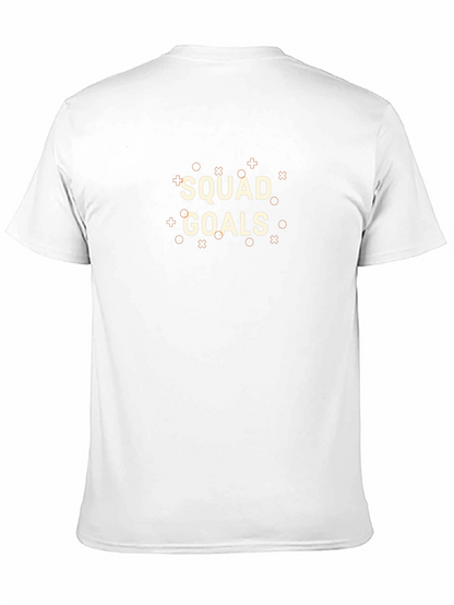 Squad Goals Graphic Tee - Casual Black T-Shirt