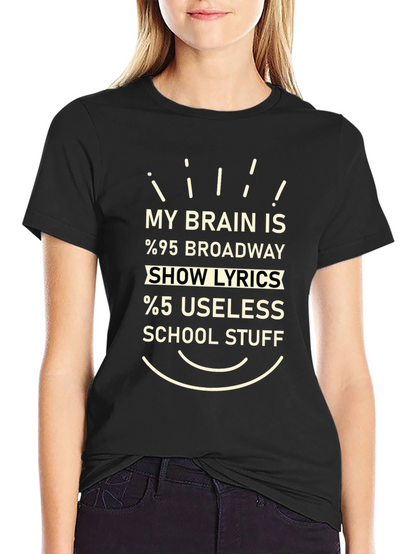 Broadway Show Lyrics Graphic T-Shirt
