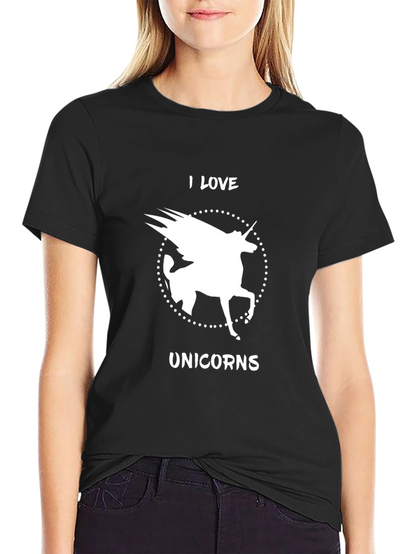 I Love Unicorns Graphic T-Shirt