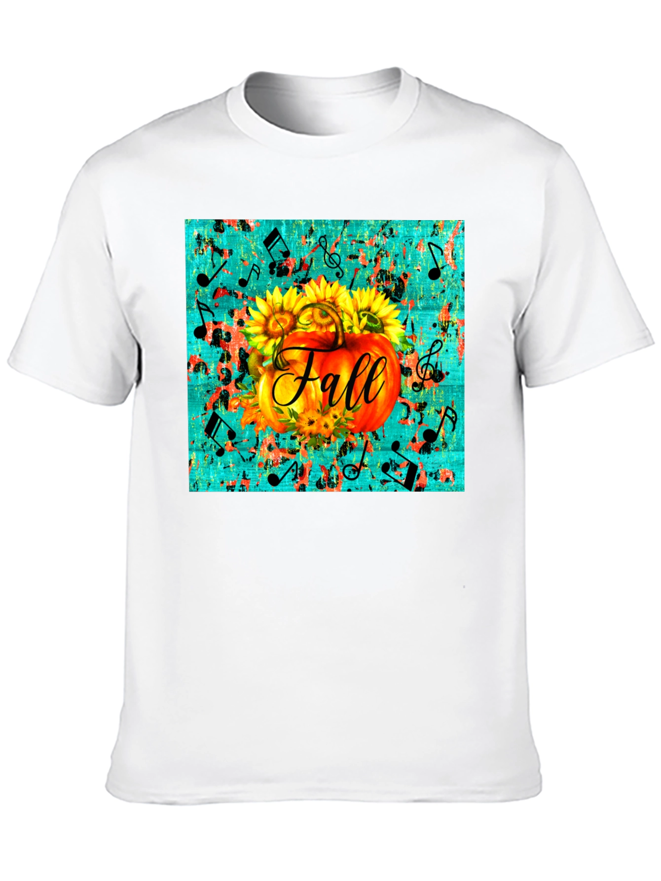 Fall Pumpkin & Sunflowers Graphic Tee