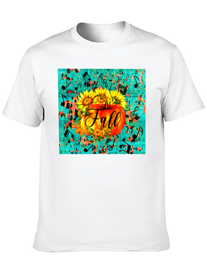 Fall Pumpkin & Sunflowers Graphic Tee
