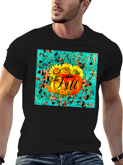 Fall Pumpkin & Sunflowers Graphic Tee