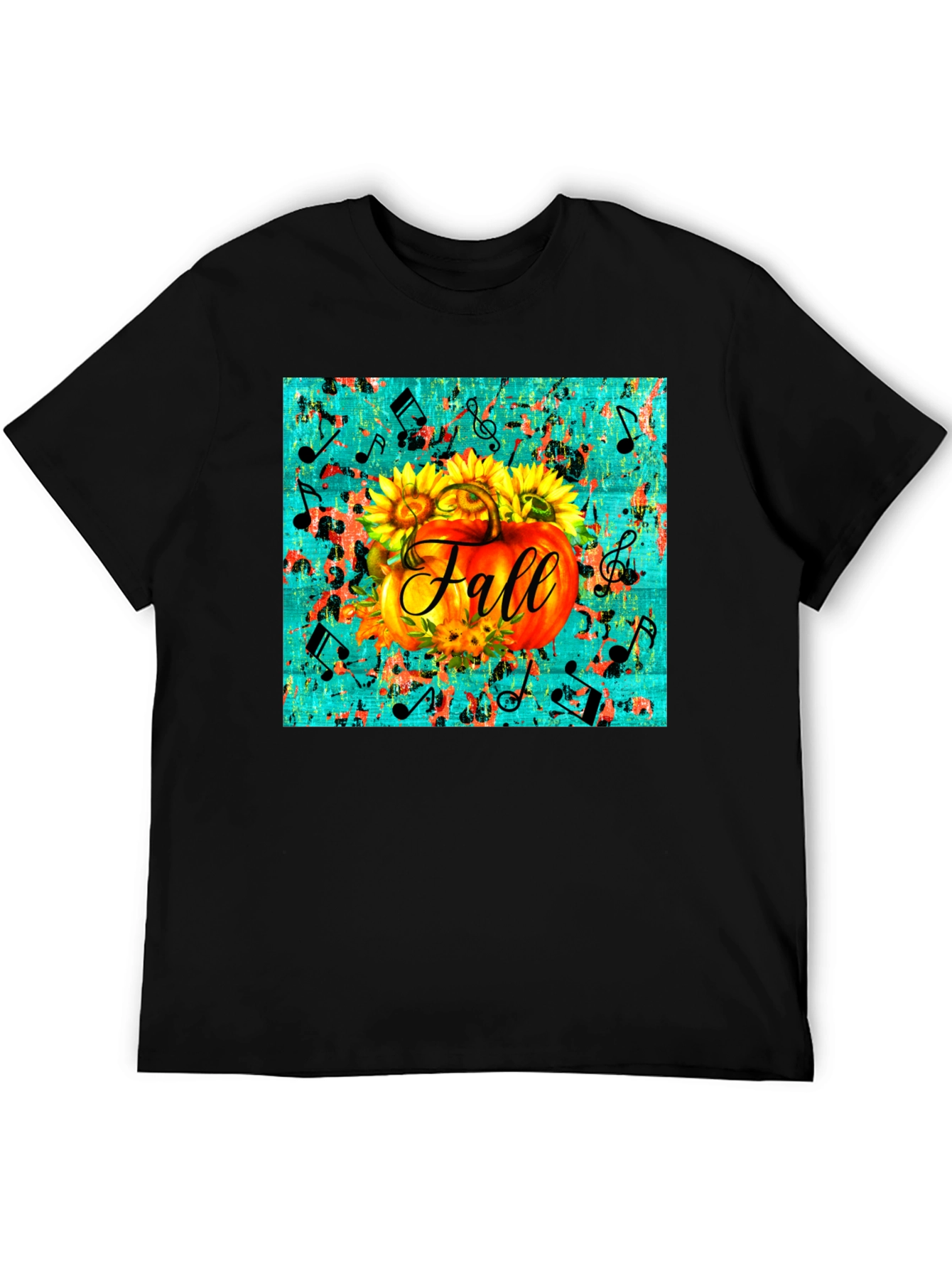 Fall Pumpkin & Sunflowers Graphic Tee