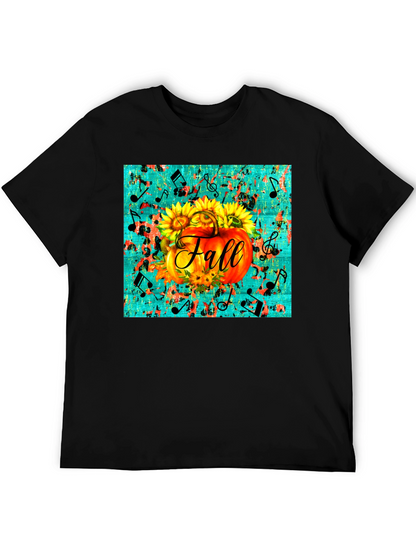 Fall Pumpkin & Sunflowers Graphic Tee