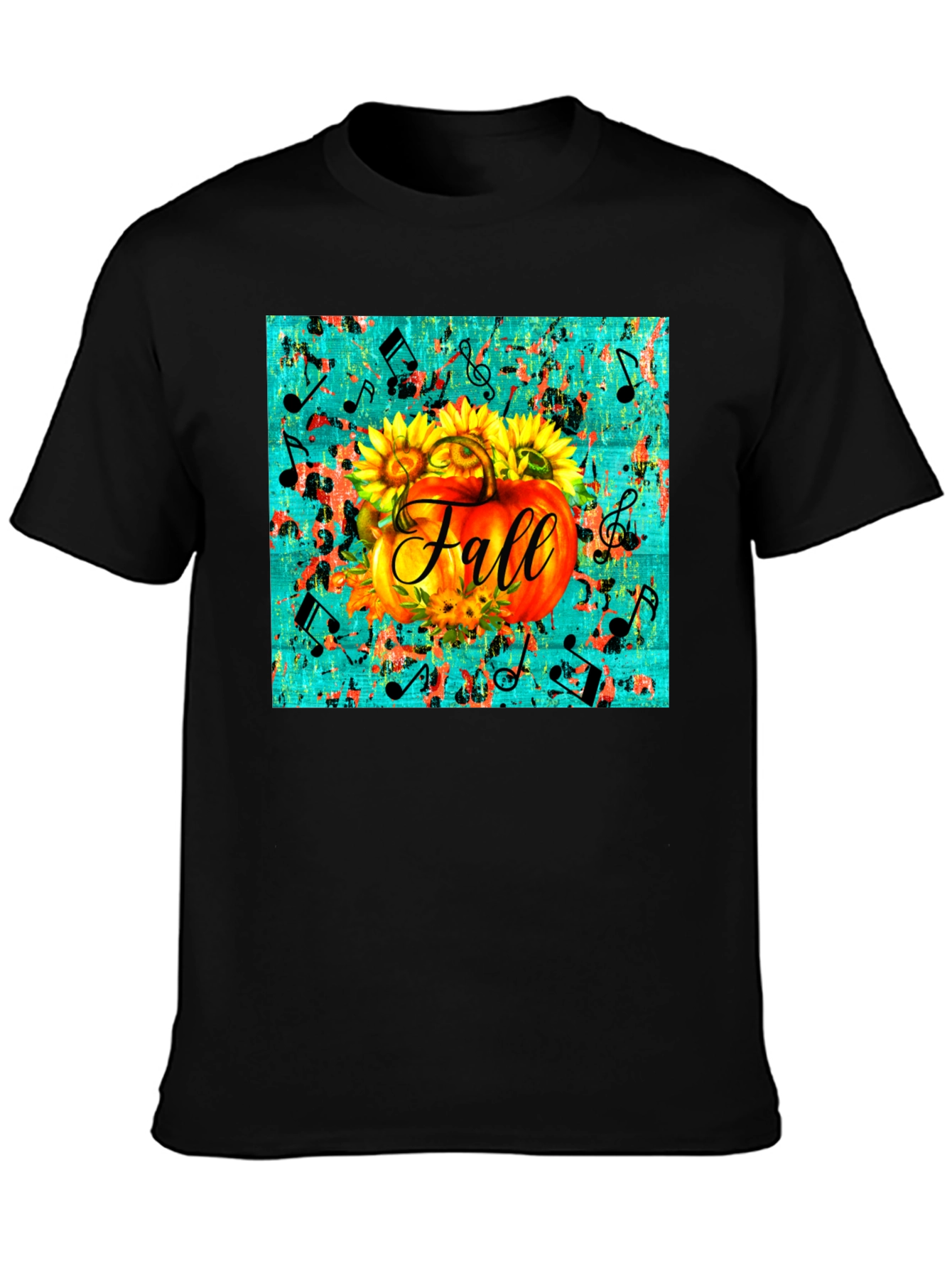 Fall Pumpkin & Sunflowers Graphic Tee