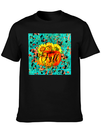 Fall Pumpkin & Sunflowers Graphic Tee