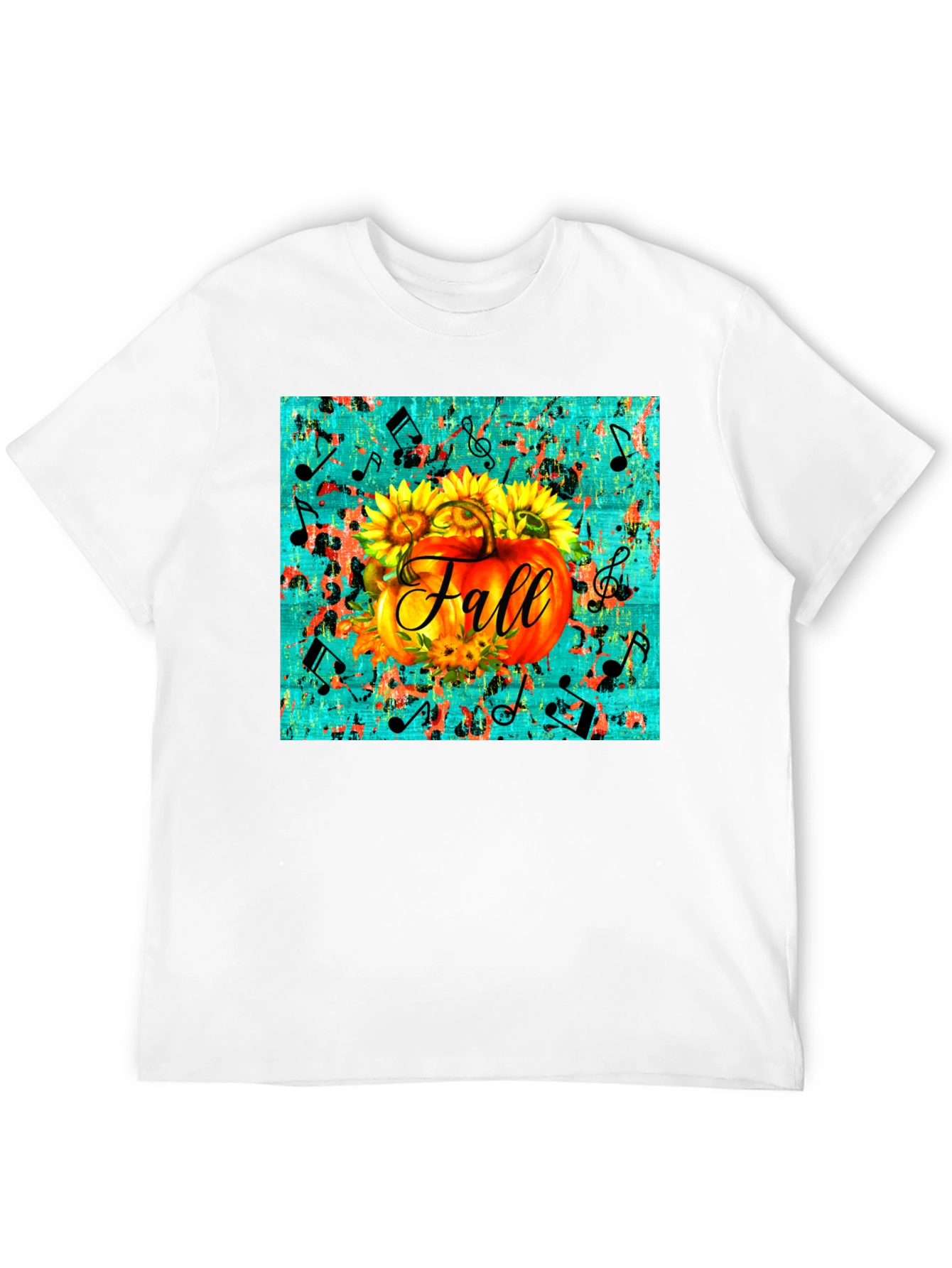 Fall Pumpkin & Sunflowers Graphic Tee