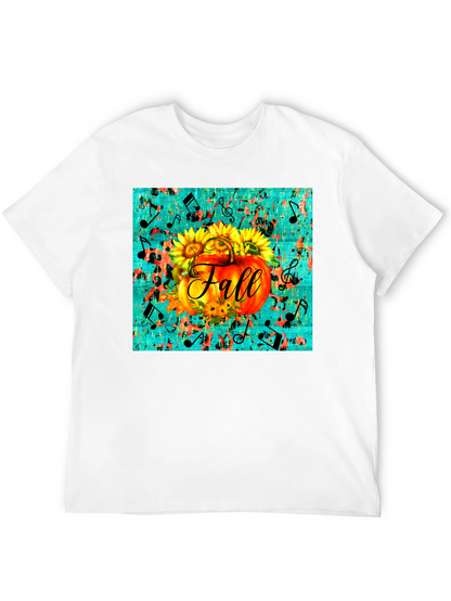 Fall Pumpkin & Sunflowers Graphic Tee