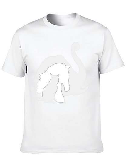 Animal Silhouette Graphic Tee - Unique Style