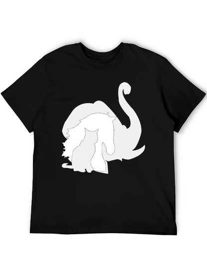Animal Silhouette Graphic Tee - Unique Style