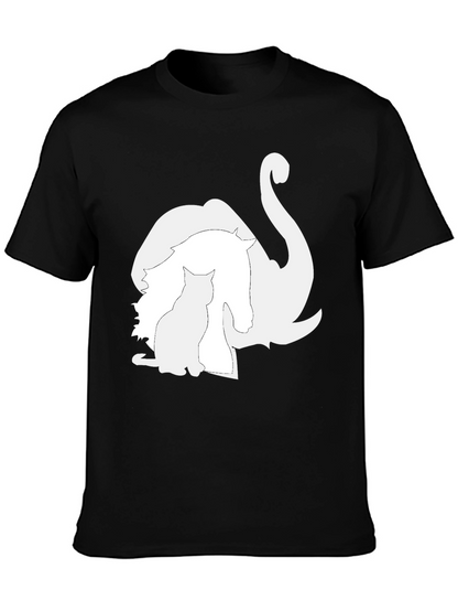 Animal Silhouette Graphic Tee - Unique Style