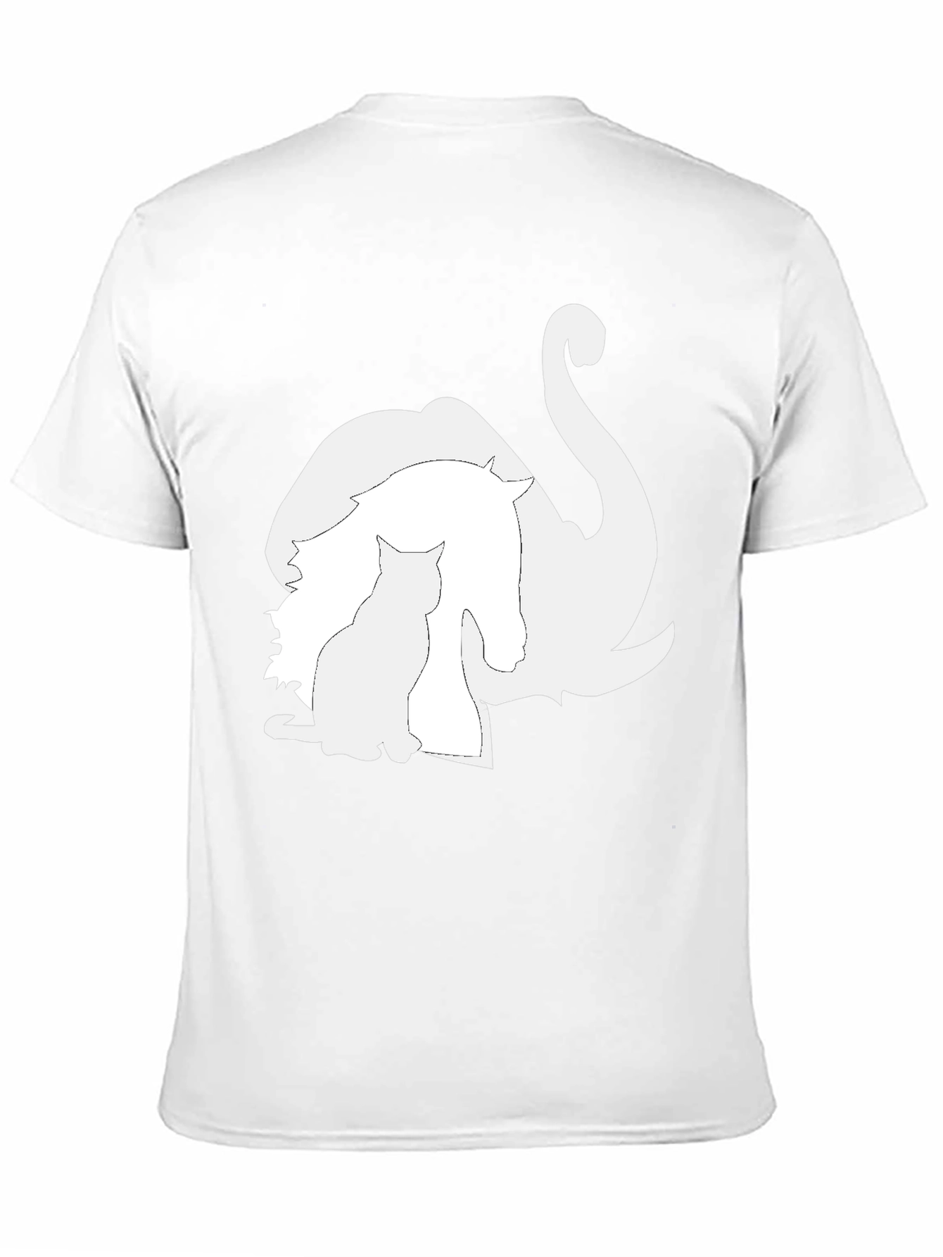 Animal Silhouette Graphic Tee - Unique Style