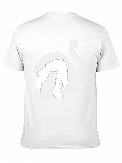 Animal Silhouette Graphic Tee - Unique Style