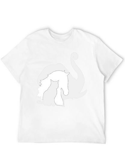 Animal Silhouette Graphic Tee - Unique Style