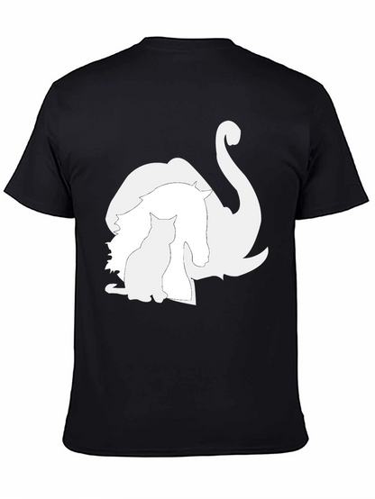 Animal Silhouette Graphic Tee - Unique Style