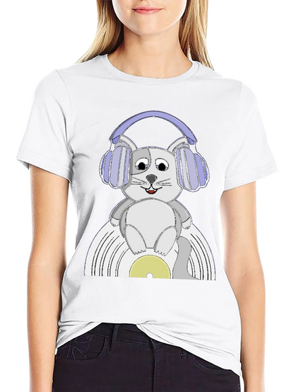 Cat DJ Graphic Tee